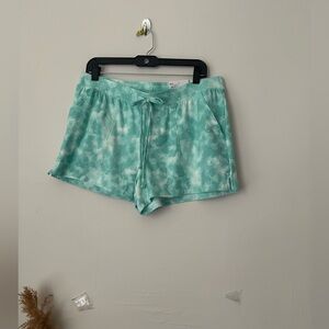 Sonoma Women's Athletic Shorts - Green Tie-Dye